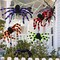 BEIGUO 5pcs Halloween Spider Giant Spider with Red Eyes Colorful Hairy Scary Halloween Spider Decorations for Indoor,Outdoor(1pcs 30&#x22;,2pcs 20&#x22;,2pcs 12&#x22;)